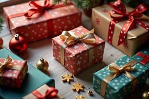 geschenk verpacken-Titel